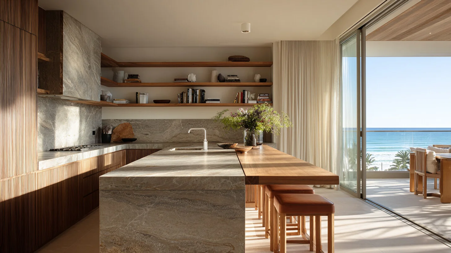 Architectural transformation, warm resolved interior
